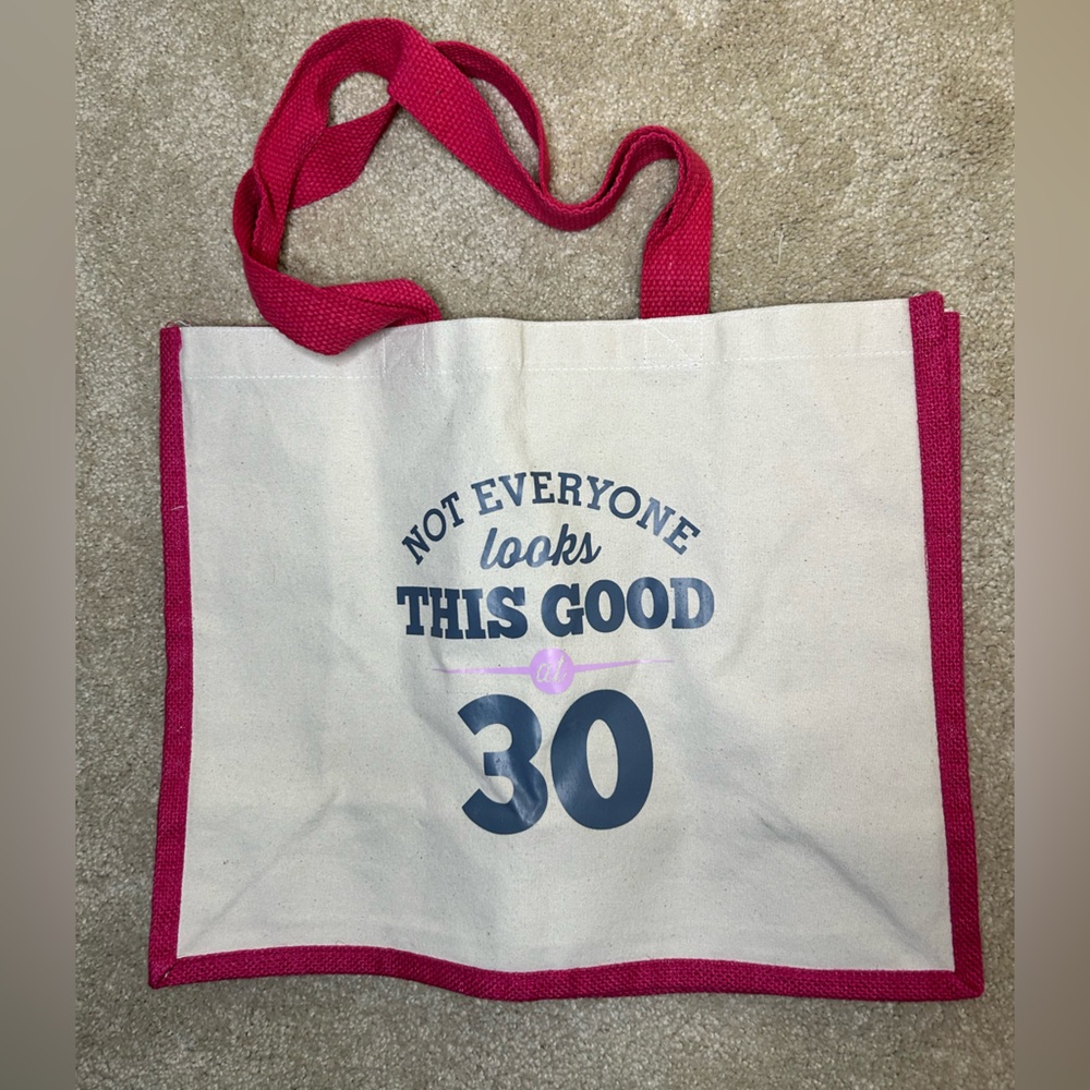 30th Birthday Canvas Bag